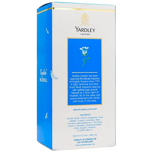 yardley english bluebell  eua de toillette 125 ml