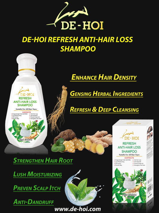 Refresh Anti-hair Loss Shampoo Ginger Hair Care Shampoo Helps Stop Hair Loss